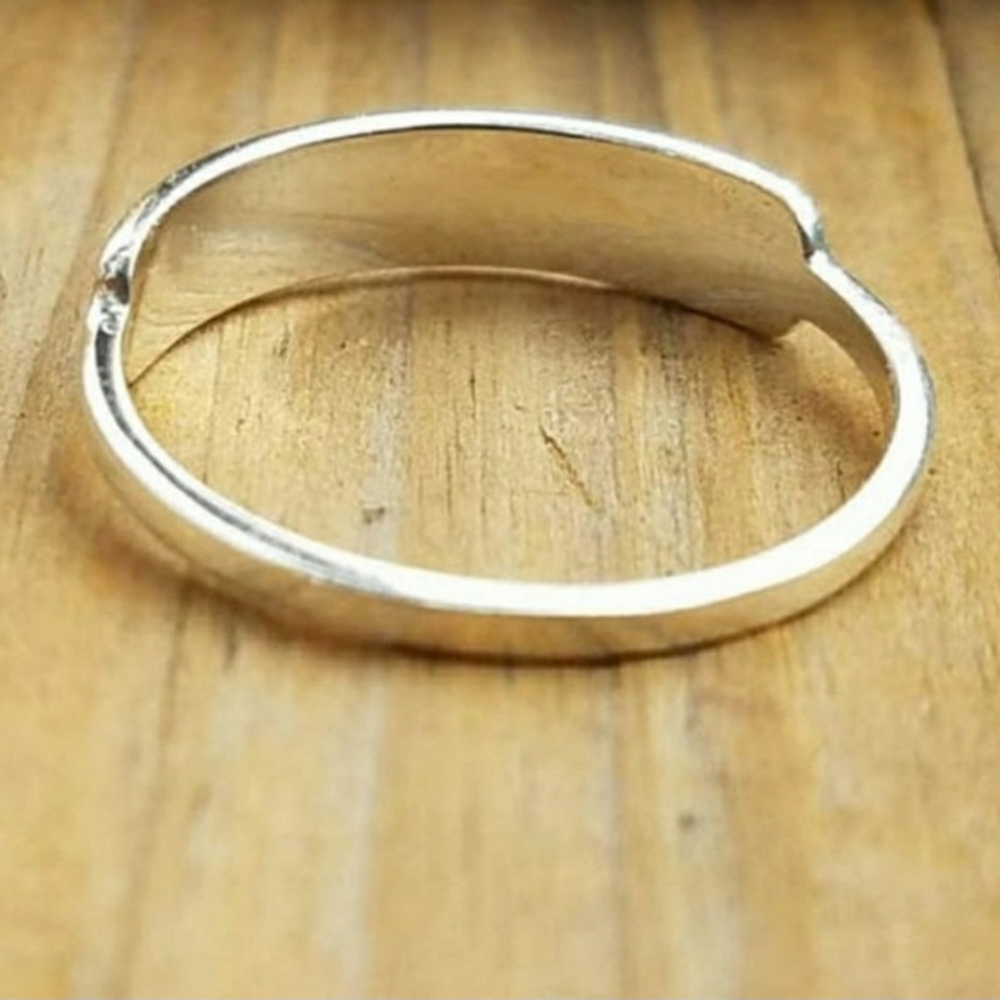NWT | Vintage .925 Silver Moon Phase Bar Ring - Picture 2 of 8